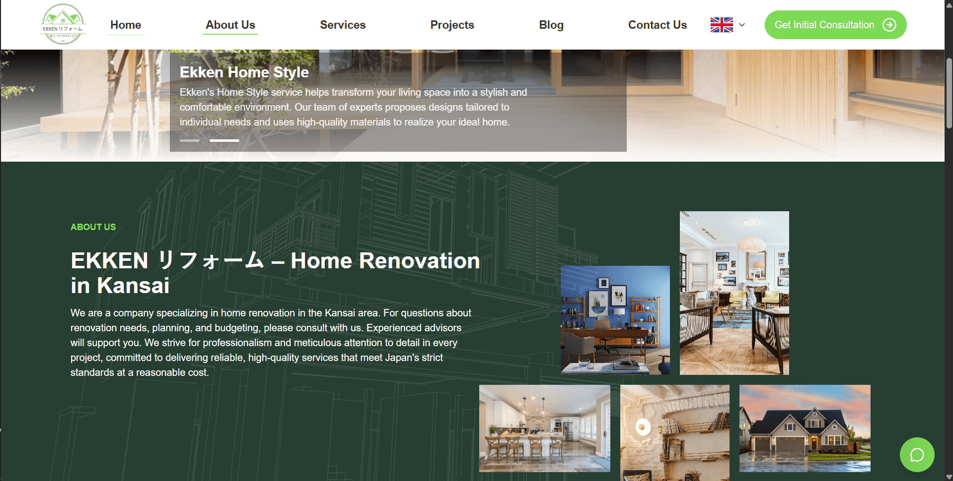 Website Ekken — thiết kế bởi Kaikun Tech